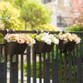 thumbnail image 5 of witspace Metal Hanging Flower Pots for Railing Fenceï¼Outdoor Balcony Rail Planter with Detachable Hooks Drainage Holes for Deck Garden Home Decor, 5 of 9
