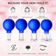 thumbnail image 5 of Juego de terapia de ventosas faciales de 4 tamaños, taza anticelulítica para masaje al vacío de cara y ojos - (tapa blanda-azul), 5 of 5