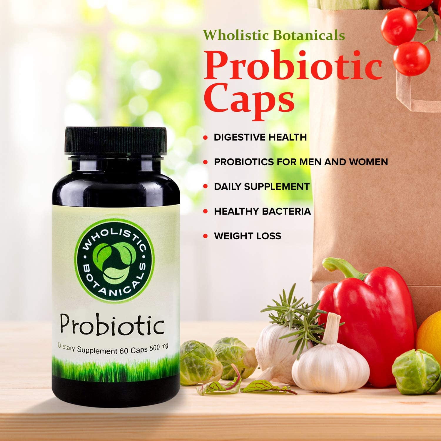 Wholistic Botanicals Probiotic Capsule 60 ct.