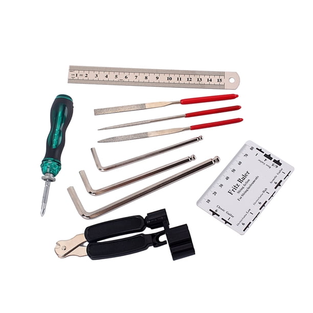 Soidarity Herramientas de reparación para el cuidado de la guitarra Instrumento acústico Regla de acción Archivos Llave Destornillador Mantenimiento Accesorios para instrumentos musicales Soidarity OD024911-00