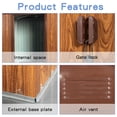 thumbnail image 5 of Garden Storage Shed, 6ft x 6ft Outdoor Metal Storage Shed with Metal Foundation ,With window, Coffee Outdoor Storage Shed,Iron Large Storage Shed, Garden & Outdoor Sheds, 5 of 10