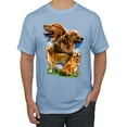 thumbnail image 1 of Wild Bobby, Golden Retriever Dog Portrait, Dog Lover, Men's Graphic Tees, Light Blue, Medium, 1 of 3