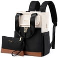 thumbnail image 1 of Monedero tipo mochila LOVEVOOK Convertible Mini negro y crema, juego de 2 piezas, 1 of 6