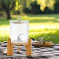 thumbnail image 6 of Fancyes Party Drink Dispenser with Stand Glass Beverage Dispenser with Spigot for Pool Party Outdoor Parties Juice Family Gatherings Bear, 6 of 8