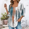 thumbnail image 2 of Bovemsi Camisole Tops for Women Vintage Solid Color T Shirt With Square Neck Ladies Casual Pleated Loose And Flowing Sleeve Top Basic Tanks, 2 of 6