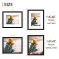 thumbnail image 2 of Sindcom 6 Pack 9x11 Picture Frames,Display Pictures 6x8 with Mat or 9x11 Without Mat,Gallery Wall Photo Frames, Black, 2 of 7