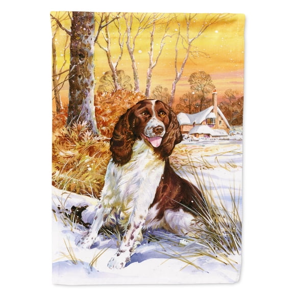 Springer Spaniel by Don Squires Garden Flag