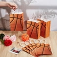 thumbnail image 3 of 24Pcs Basketball Party Favor Bags Rectangle Basketball Paper Gift Bags with Handle for Basketball Theme Sports Day Sports Present Candy Goody Bags Birthday Decorations (6x8x3 Inch) Colorful DIY, 3 of 9