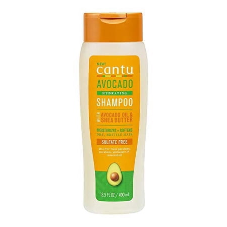 Cantu Avocado Sulfate Free Shampoo with Avocado Oil Shea Butter 13.5 oz 2 Pack