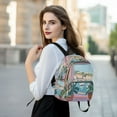 thumbnail image 6 of FORMRS Mini Backpack Purse for Women Travel Daypack Casual Shoulder Bag, Sea Boat, 6 of 7
