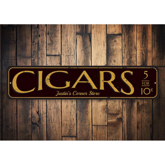 Corner Store Novelty Decor, Metal Wall Sign - 4x18 Inches