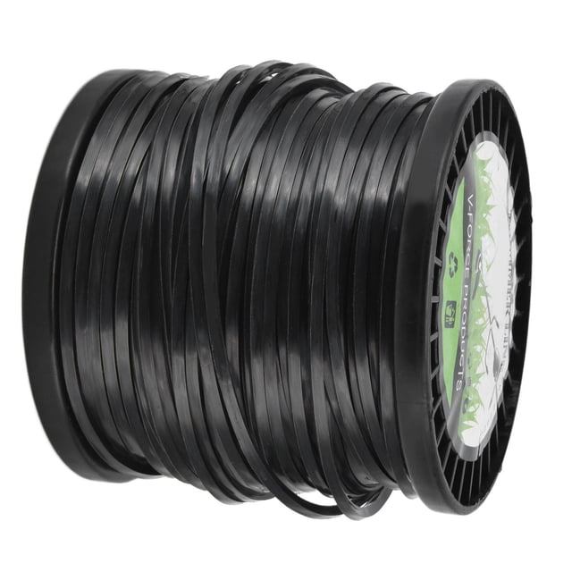 Round String Trimmer Line, 3.3mm Nylon Material Black Round Trimmer Line Low Noise Fast Sturdy High Cutting Efficiency Trimmer Line for Most Lawn Mowers