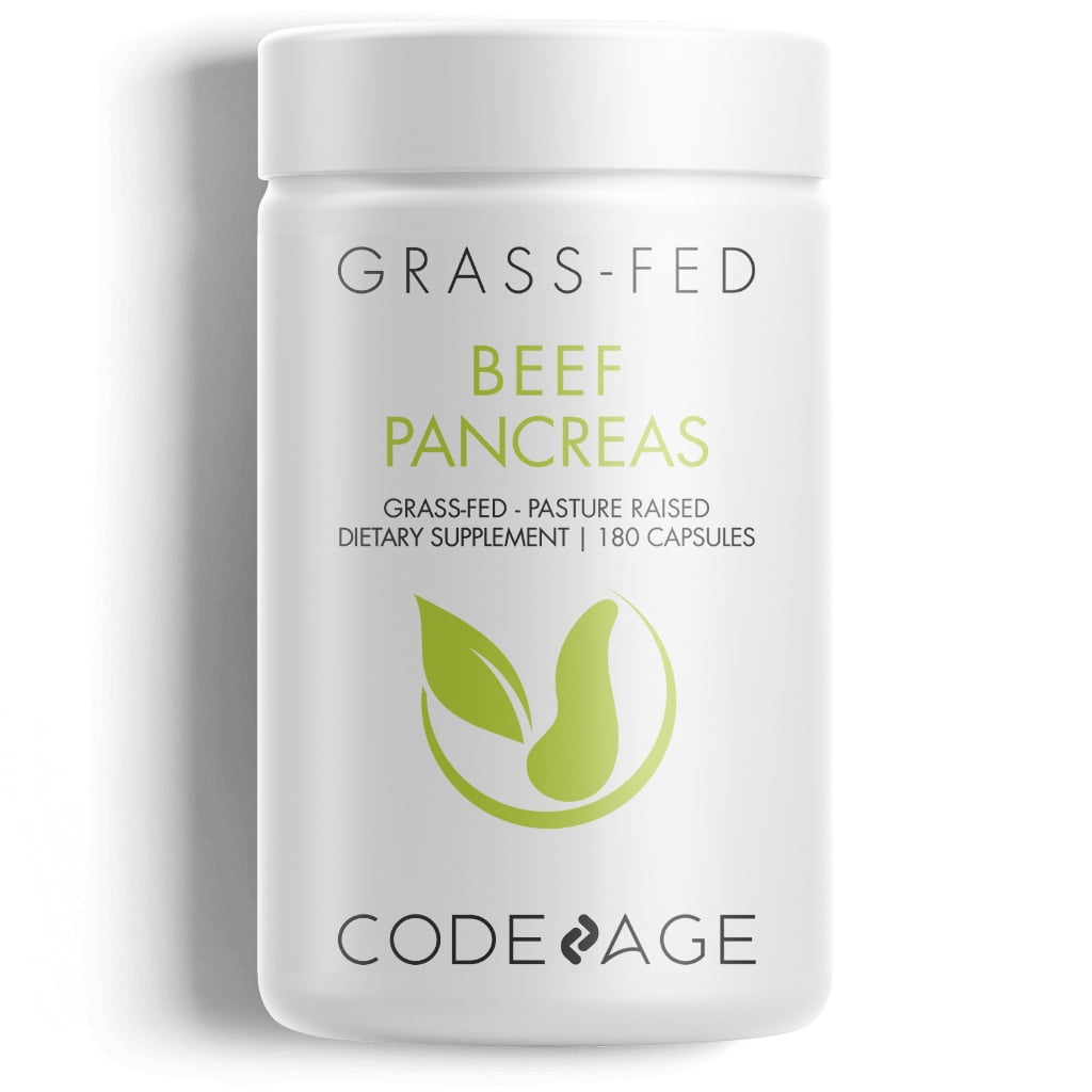 Pancreas Beef Natural Glandular 90 Vegetarian Capsules