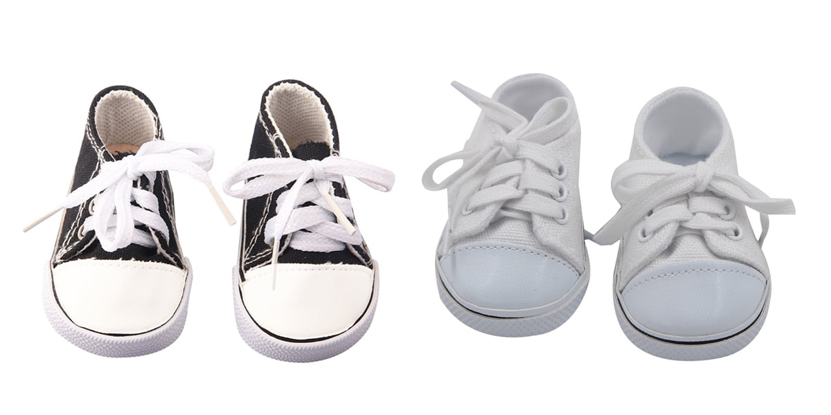 Hot Handmade Canvas Shoes Shoes Fits 18" Inch American Girl Boy Doll Shoes 