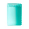 thumbnail image 4 of Homz Compact Medium Size Woven Plastic Basketweave Storage Box w/Lid, Light Blue, 4 of 7