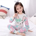 thumbnail image 4 of Conjunto de pijama de manga larga para niño y niña, ropa de dormir de algodón para niño, pijama de Navidad de dibujos animados de gato para niño de 4, 6, 8 y 9 años, Invierno, 4 of 4
