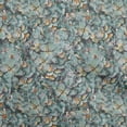 thumbnail image 1 of oneOone Cotton Poplin Twill Turquoise Blue Fabric Abstract Floral Sewing Fabric By The Yard Printed Diy Clothing Sewing Supplies 56 Inch Wide, 1 of 5