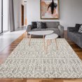thumbnail image 4 of Yesfashion Carpets Area Rugs Washable 100% Polypropylene Turkish Outdoor Flat Weave Carpet Terrace-Morocco-Bekaa TRC3009 Grey 4'*5'3", 4 of 7