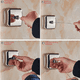 thumbnail image 4 of Tendedero de acero inoxidable 304 para colgar en la pared, tendedero retráctil para hotel, tendedero de nailon invisible para interiores, 4 of 5