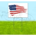 thumbnail image 1 of American Flag (18" x 24") Yard Sign, Includes Metal Step Stake, 1 of 6