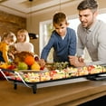 thumbnail image 3 of 35" Electric Grill - Nonstick Iron Plate, Adjustable Temp, Drip Tray, Indoor&Outdoor, Luxury BBQ Gift Set, Festival Gift, 3 of 10
