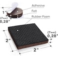 thumbnail image 5 of X-Protector Non Slip Furniture Pads - 48 PCS 1” Round & 2" Square - Rubber Furniture Grippers, 5 of 7