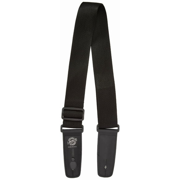 Lock It LIS001P2BLK Professional 2" Polypro Strap with Locking Ends, Black