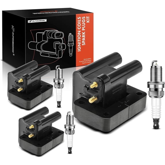 A-Premium 3x Ignition Coil Pack and 6x Iridium Spark Plugs Compatible with Hyundai Sonata 2002 2003 2004 2.7L, Replace# 2731037100, NGK7994