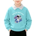 thumbnail image 3 of Falkdiz Long Sleeve Shirts for Boys Comfy Polo Pullover Outdoor Casual Stylish Boys Tshirts Graphic,Sky Blue,Size: 9-10, 3 of 8