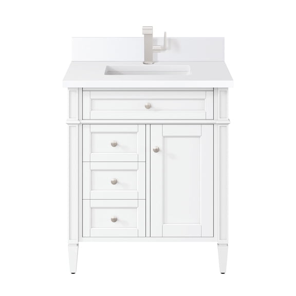 James Martin Vanities 655-V30-1Wz Brittany 30" Free Standing Single Basin Vanity Set -
