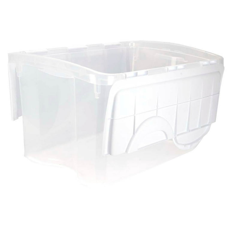 Sterilite 15 Qt. Plastic Stackable Storage Container Tote with Lid (48  Pack), 48pk - Baker's