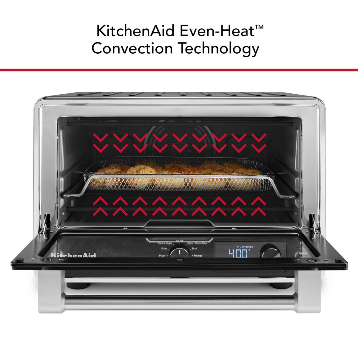 KitchenAid Digital Countertop Oven with Air Fry and Pizza | Matte Black