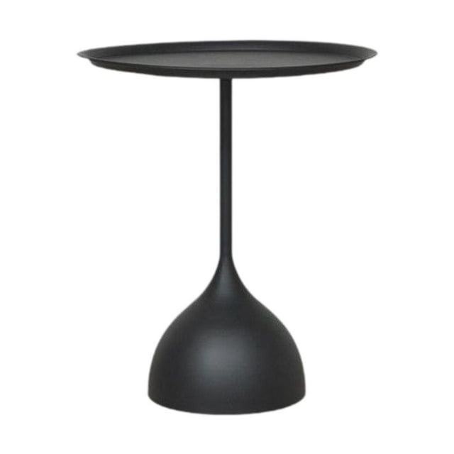 veasfak Petite Table d'Appoint Table à Café pour Boisson pour Table de Nuit Patio Bureau à Domicile Noir Forme Haute