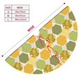 thumbnail image 3 of Sikiie Bee honey 30-48 inches {designName} Print Christmas Tree Skirt Snowman Xmas Tree Skirt with Edge Christmas Decorations for Holiday Party, 3 of 7