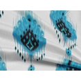 thumbnail image 5 of oneOone Rayon Iris Blue Fabric Ikat Sewing Craft Projects Fabric Prints By Yard 56 Inch Wide, 5 of 5