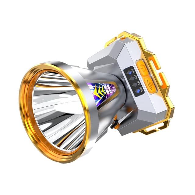 Linterna frontal LED recargable con pantalla de potencia de altos lúmenes, resistente al agua Luz blanca Cola Linterna frontal recargable