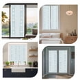 thumbnail image 6 of Striped Window Privacy Film Ocean Light Blue Starfish Shell Jellyfish Coral Decorative Glass Window Film UV Blocking Static Cling Non-Adhesive Sticker Covering for Home Door 29.5 x 78.7 inches, 6 of 8