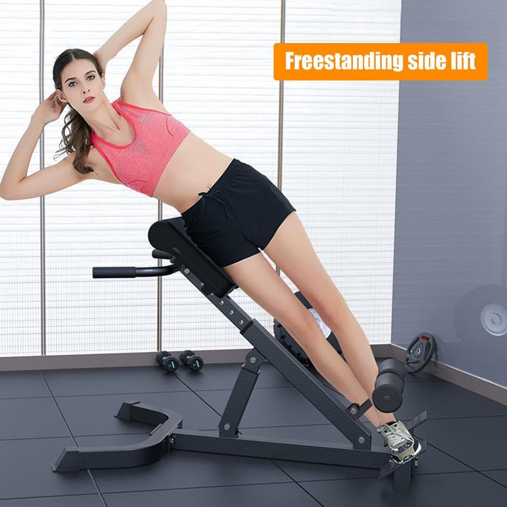 ZIHUI Roman Chair Bench Workout Foldable Back Extension Roman Chair Fitness Equipment with Anti-Scratch Powder Coating for Buttocks Thighs Lower Abdomen Lower Back Core dependable