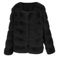 thumbnail image 3 of Viikei Women Coat Clearance Plus Size Coats for Women Winter Warm Furry Faux Long Jacket Long Sleeve Coat, 3 of 7