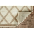 thumbnail image 4 of Diamond Lima Beige Trellis Area Rug 8x10 Indoor Soft Texture High Low Pile, 4 of 6