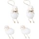 thumbnail image 1 of 4pcs Decorations Home Christmas Plush Table Center Lovely Tree Favor Dolls Window Figurines Wooly Basket Decoration Stuffer Easter Felt Animal Back Party Garden Photo Holiday Shop, 1 of 5