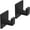 Black, variant on PETGLE Adhesive Towel Hooks, Heavy Duty Wall Hooks Aluminum Black Hooks for Hanging Coat, Hat, Towel, Robe, Clothes, Shower Hook for Door, Office, Kitchen, Bathroom - 2 Pack (Black)