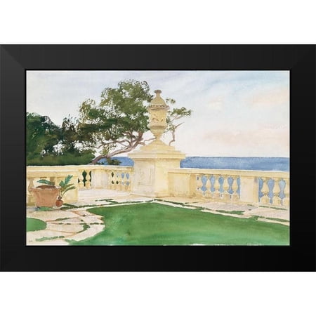 Sargent, John Singer 14x11 Black Modern Framed Museum Art Print Titled - Terrace-Vizcaya