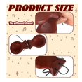 thumbnail image 5 of 1 Pair Spanish Castanets Flamenco Castanets with String Traditional Wood Hand Percussion Castanets(Wood Color), 5 of 5