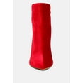 thumbnail image 3 of SLADE Metallic Highlight Red High Heeled Ankle Boots, 3 of 5