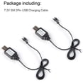 thumbnail image 2 of 2pcs USB Charger Cable W/ SM 2P Plug for RC Car Drone 7.2V Ni-Cd Ni-MH Battery Charge, 2 of 7