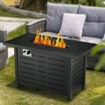 thumbnail image 6 of KNDKO 43" Outdoor Propane Fire Pit Table - 50,000 BTU Auto-Ignition Gas Fire Table with Lid, Weather-resistant Backyard Heater for Patio, Deck & Garden, 6 of 9