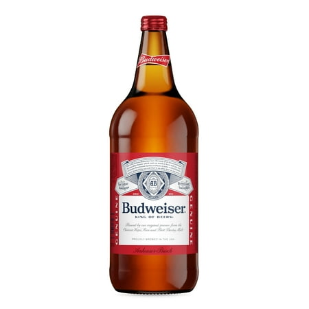 Budweiser American Lager Beer 40 fl oz 1 Glass Bottle 5% ABV