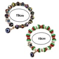 thumbnail image 2 of Cuentas de mal de ojo, pulseras navideñas para protección y bendición., 2 of 5