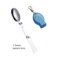 thumbnail image 3 of Injueey Cubiertos para acampar de acero inoxidable, cubiertos portátiles, lavables, suaves, plegables, para exteriores, vajilla con estuche de Cocina y Comedor 1.5mm Azul Esponja Injueey HA075279-08, 3 of 6